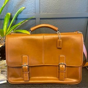 Coach Burnished Leather Briefcase